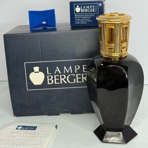 Lampe Berger Paris Black Ceramic Fragrance‎ Lamp w/ Box